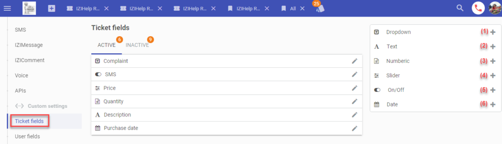Custom ticket fields – IZIHelp's Official Wiki Page
